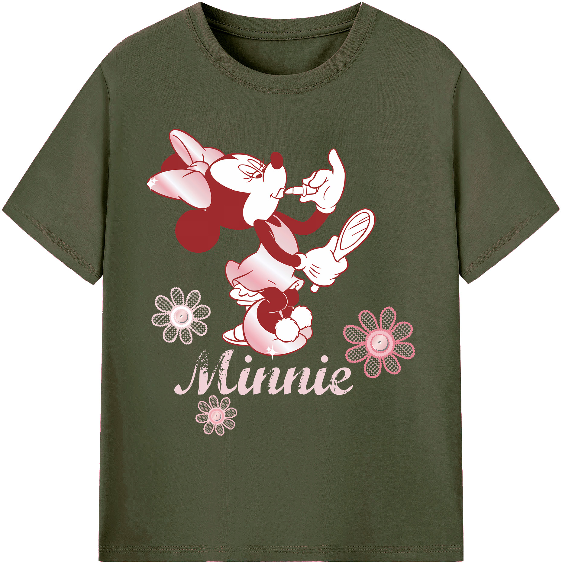 ミッキーマウス Mickey Mouse 綿100％ メンズ半袖Tシャツ｜肌触りやわらか＆通気性